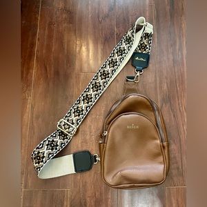 Sling bag with guitar strap